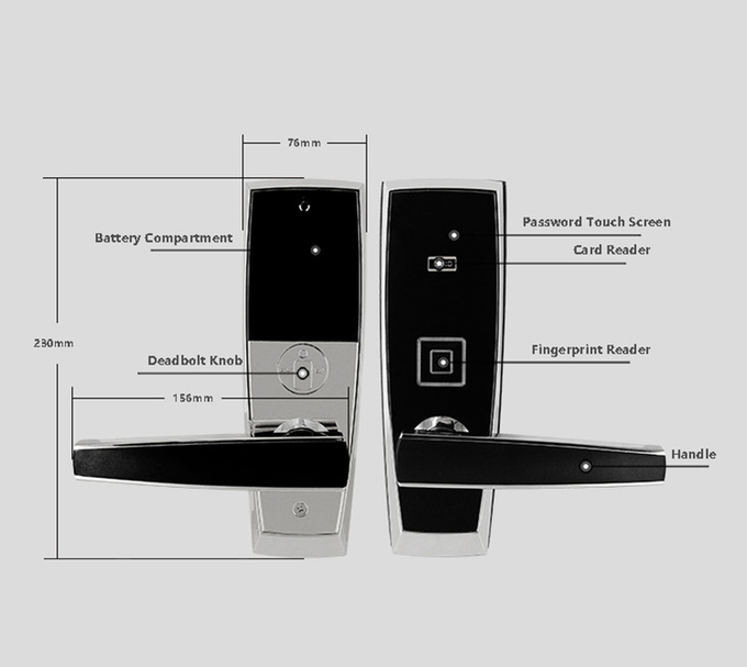 Electronic Keypad Door Lock , Digital Keyless Entry Door Lock With Card 2