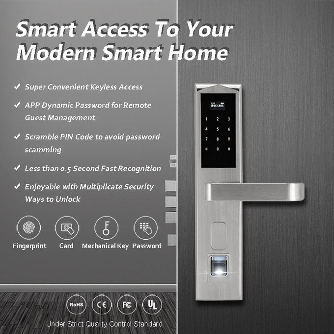 Code Fingerprint Door Lock Knob Golden Less Than 0.5 Second Instant - On Technology 1