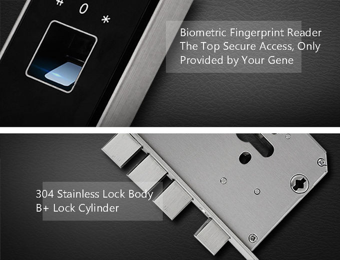 Combination Keypad Hotel Door Locks OLED Display With Password Card 1