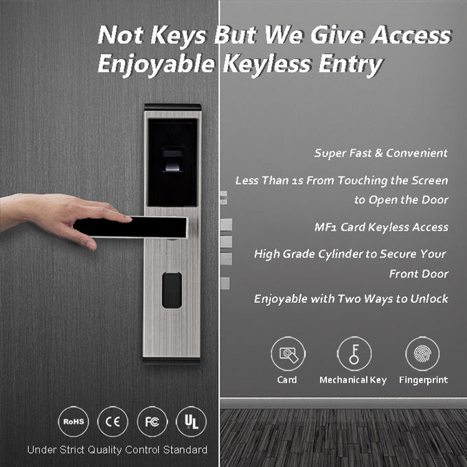 Simple Operation Biometric Gate Lock , Fingerprint Door Entry USB Interface 1