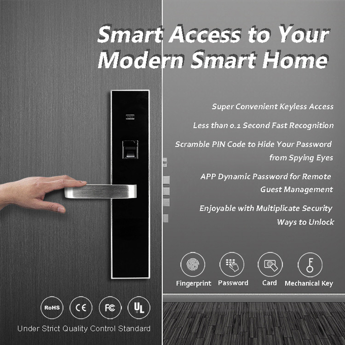 Office Electronic Combination Lock , Aluminium Commercial Security Door Locks 0