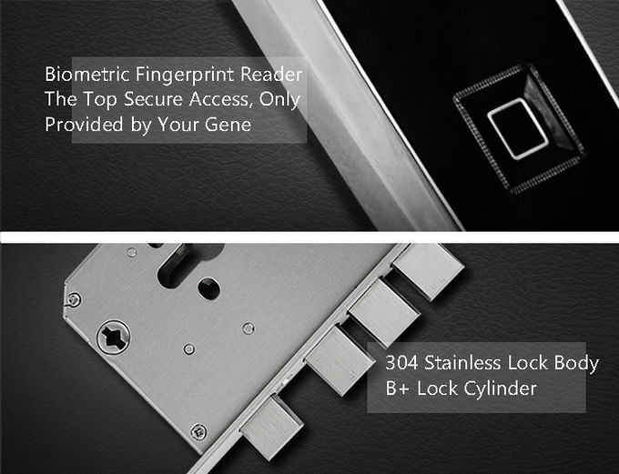 Fingerprint Keyless Security Door Locks , Keyless Electronic Digital Door Lock 1