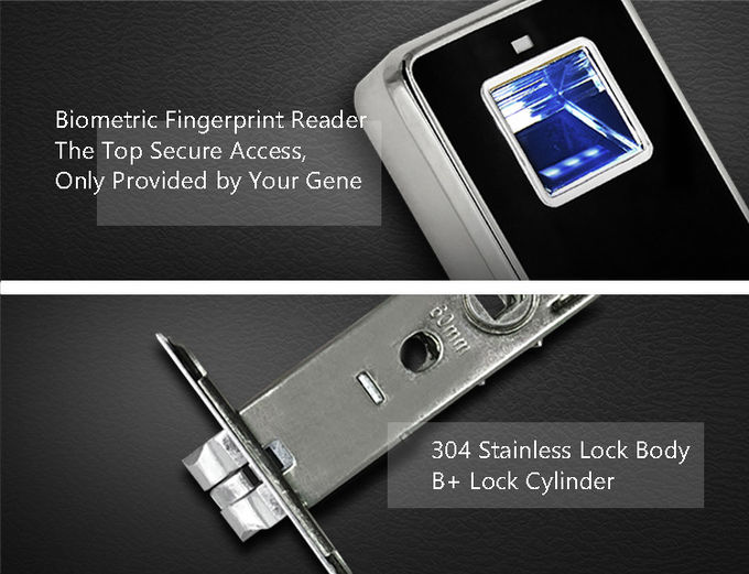 Intelligent Fingerprint Electronic Keyless Door Locks Two Ways To Unlock 1