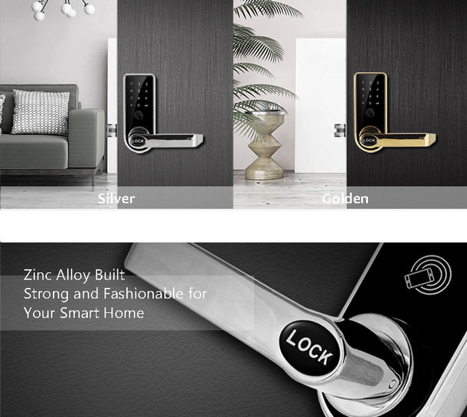 High End Home Automation Door Locks , Keyless Bluetooth Smart Lock 0