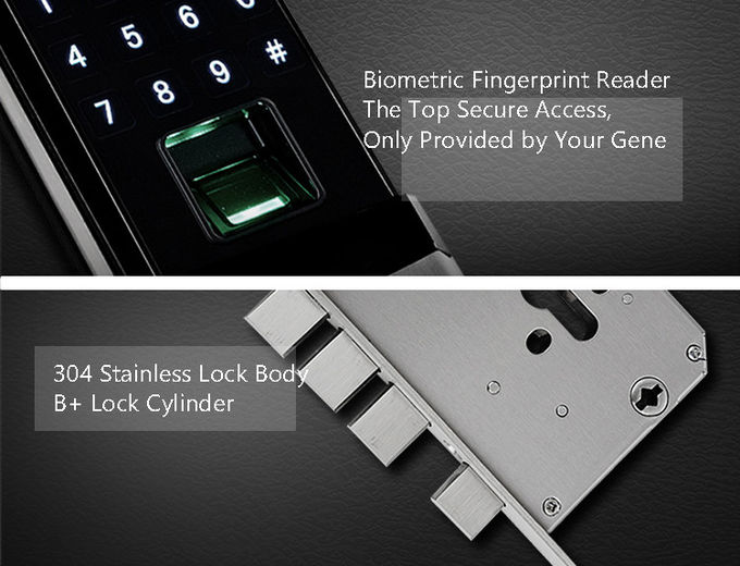 Deadbolt Smart Keyless Entry Door Lock , Digital Fingerprint Door Lock 1