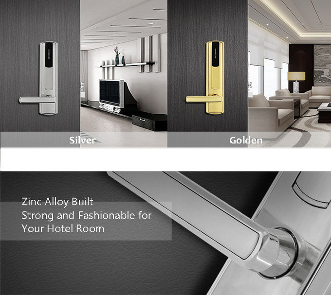 Electronic Key Card Room Door Locks For Smart Hotel Door Lock System 1