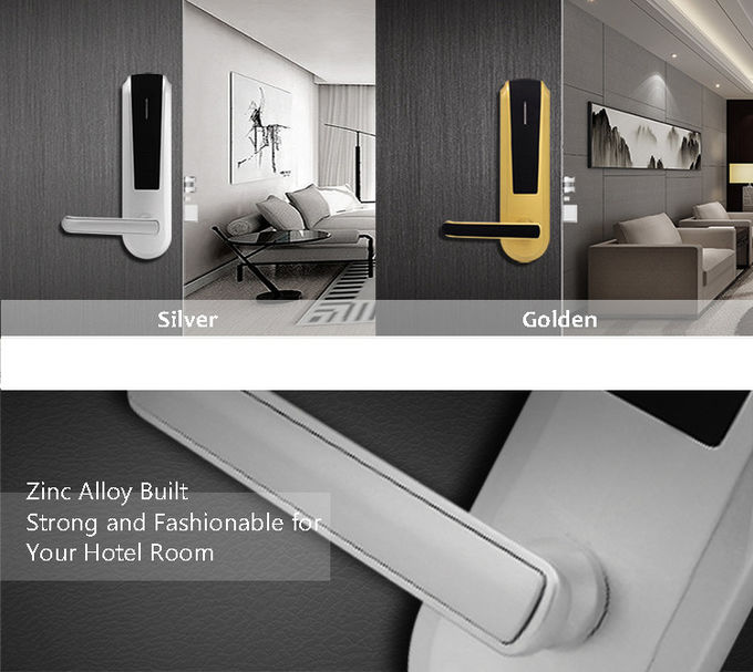 Smart Home Thumbprint Door Lock , Digital Hotel Electronic Door Locks 0