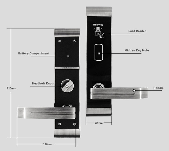Modern Smart Digital Front Door Lock , Remote Control Electronic Home Locks 0