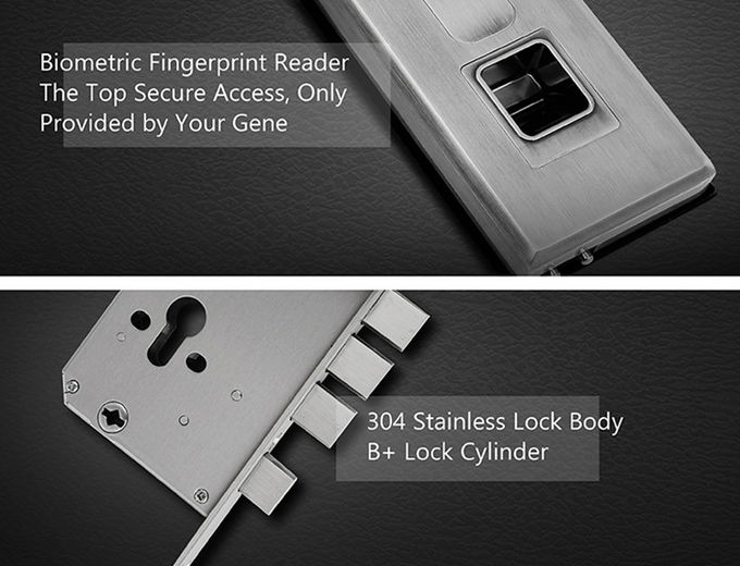 Screen Touch Fingerprint Scanner Door Access System  With Handle 300pcs Data 1