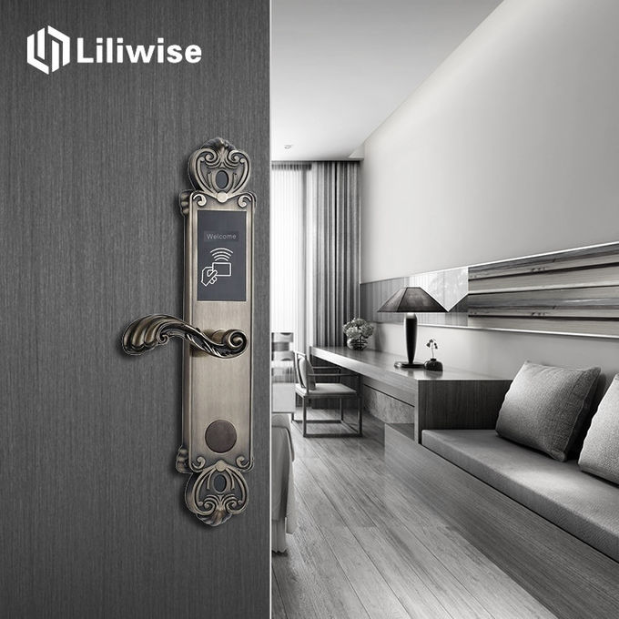 Classic Stylish Hotel Door Locks  RFID Card Access Control 10000 Times Life Span 0