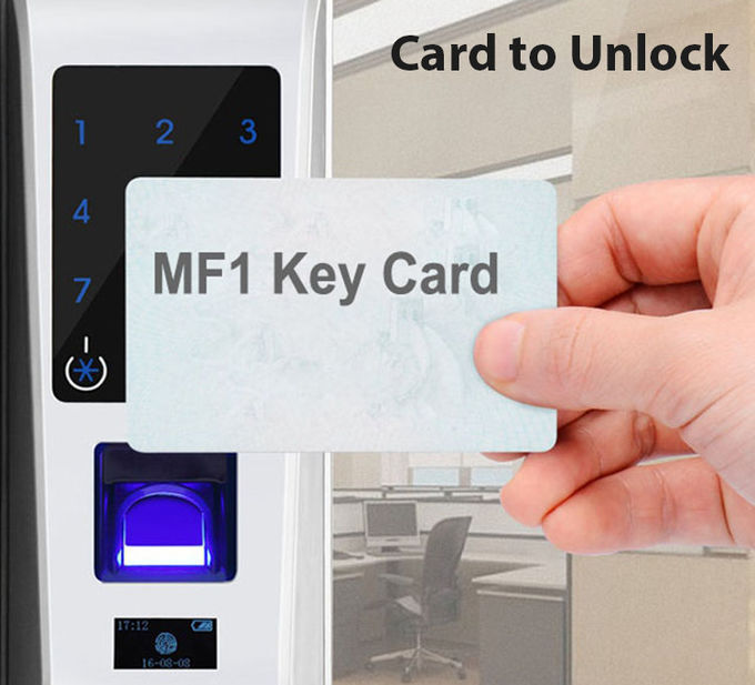 Password Finger Touch Door Lock , Keyless Fingerprint Scanner Door Lock 2