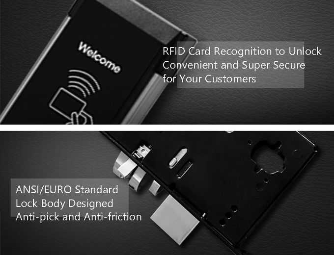 Hotel Room Door Locks Smart Metal Structure RFID Card Super Security 0