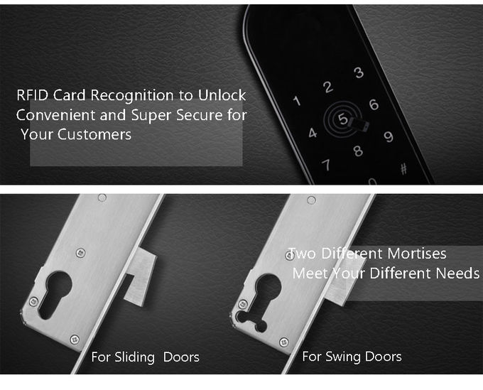 Smart Lock Door zinc Alloy App Control Smart Aluminium Door Locks For Sliding Door 2