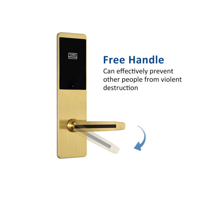 Hotel Management System Key Card Door Lock With Convenient Sofeware 0