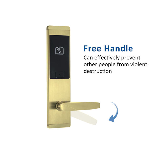 Smart Screen Swipe Card Keyless Entry Hotel Zinc Alloy Door Locks 2