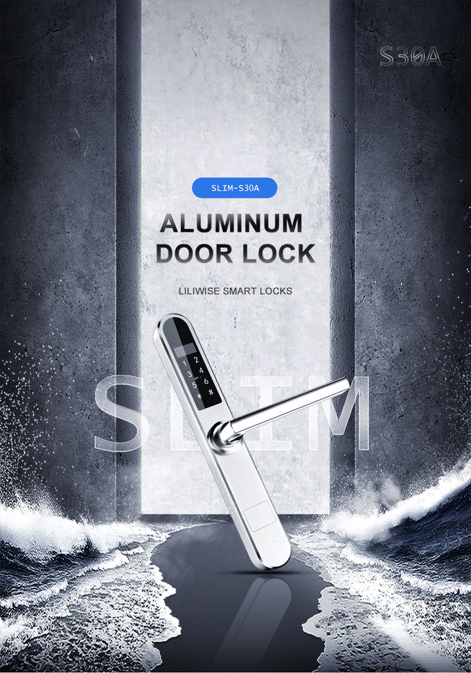 Electronic Smart Code Card Aluminium Door Locks For Store High Effective 0