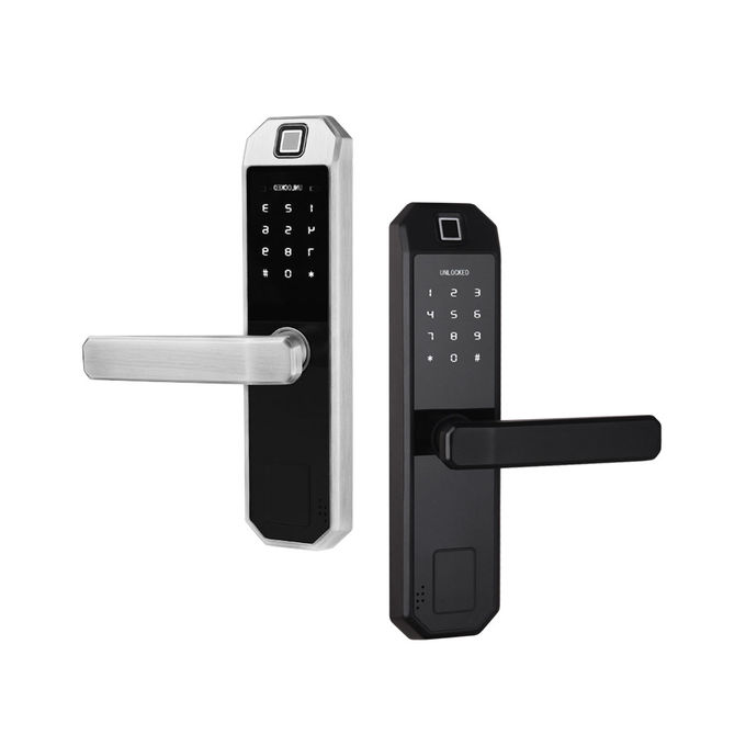 Office Electronic Door Locks , Digital Voice Guide FPC Fingerprint Recognition Door Lock 0