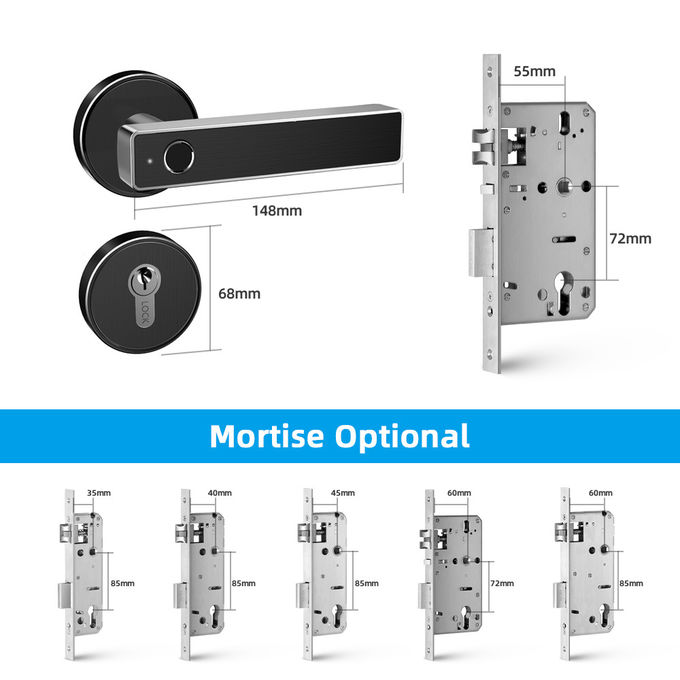 Electric Motor Lock  Electronic Door Locks Zinc Alloy Door Handle Split Lock 1