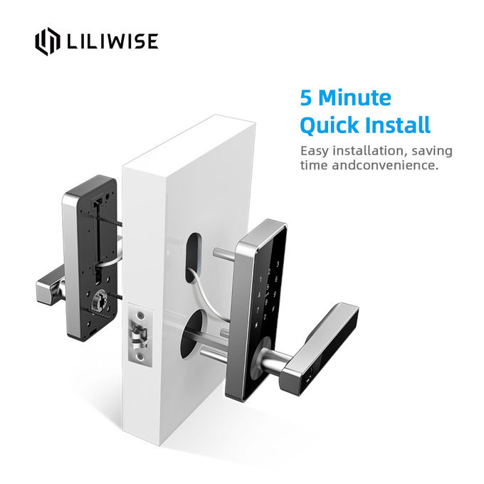 Euro Profile Automatic Door Lock , Wireless Password Waterproof Outdoor Mailbox Cabinet Lock 1